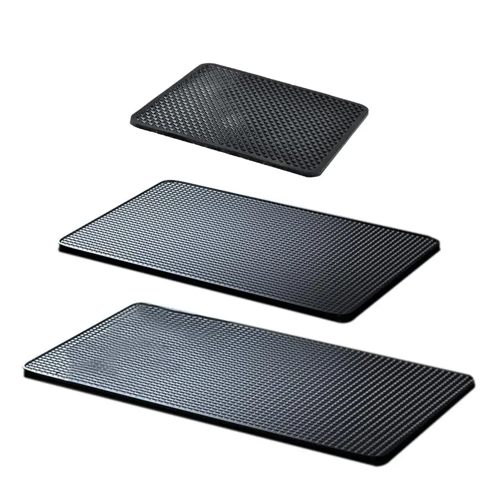 Car dashboard mat Sticky Black Anti-Slip PVC Mat Auto Phone Holder Non-Slip Sticky Gel Pad 3 Size black