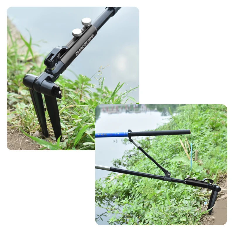 Aluminum Alloy Universal Fishing Rod Holder Multifunction Bracket 360 Degree Adjustable Fishing Rod Racks Folding Holder fishing rod holder fishing rod bracket