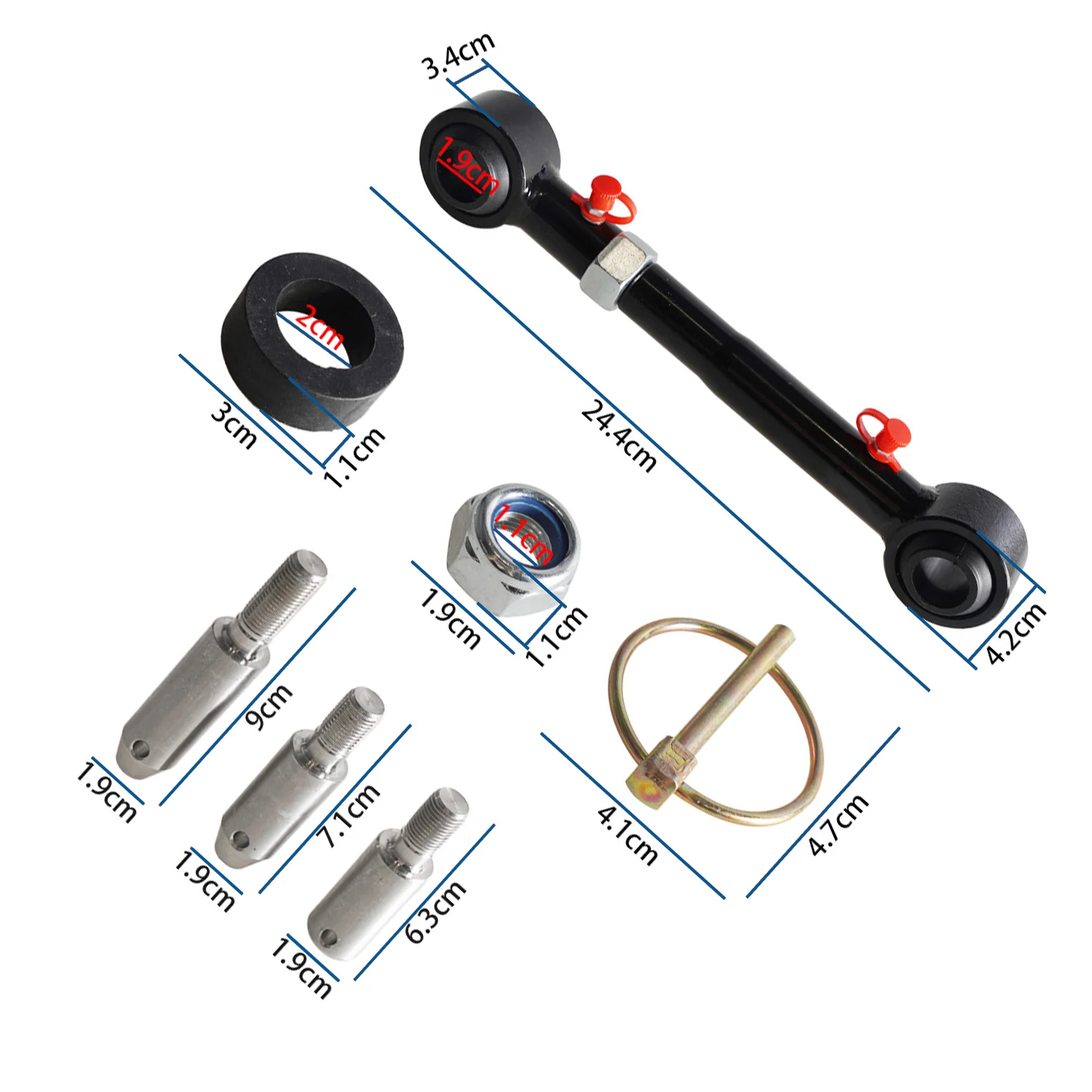 Front Swaybar Quicker Disconnect System front sway bar links 2pcs For 2007- Jeep Wranglers / 2.5"-6.0" Lift Only Automotive Professional Parts