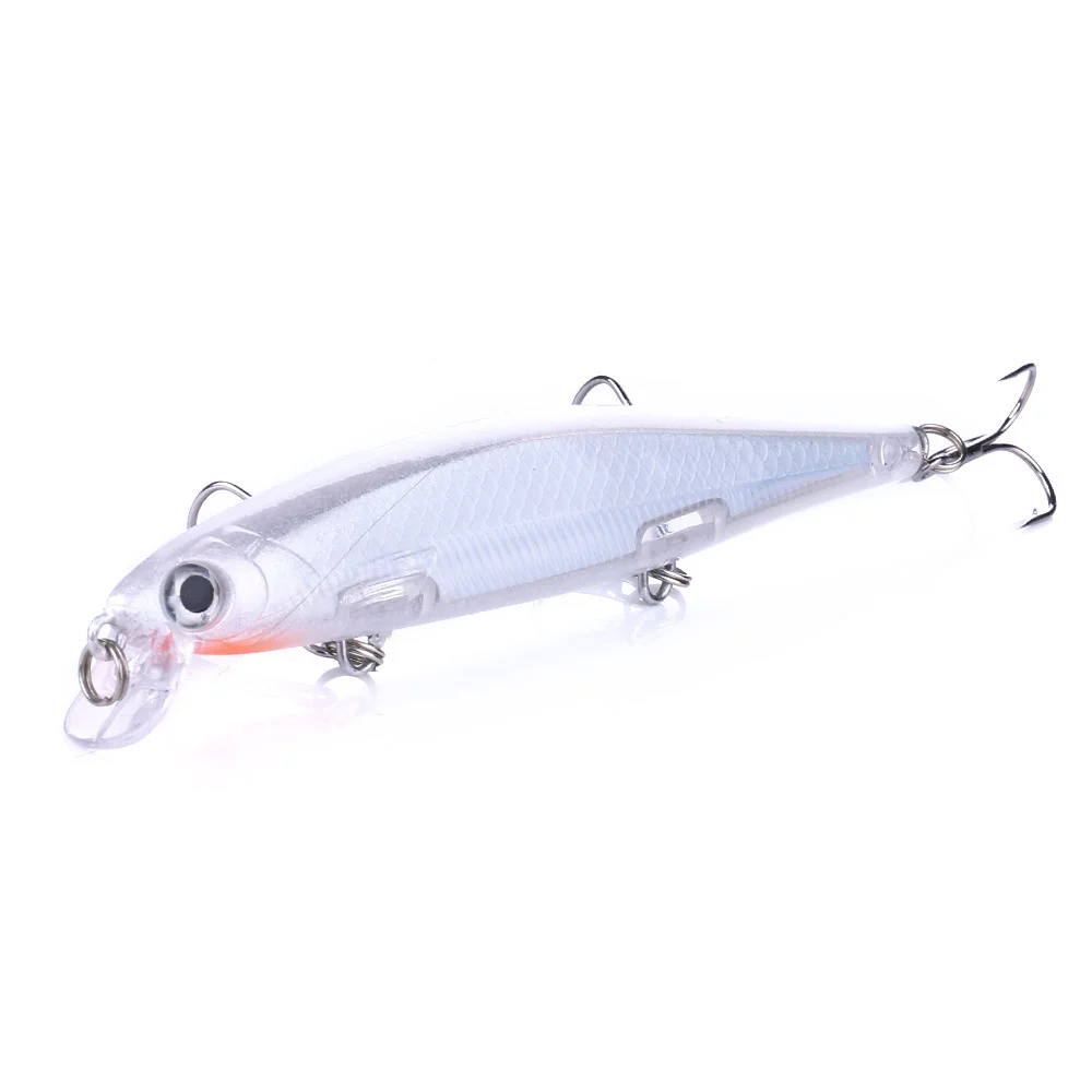 100Pcs Short Tongue Plate Mino 11cm Suspended Submerged Long Throw Mino False Bait 13g Long Throw Sea Bass 5