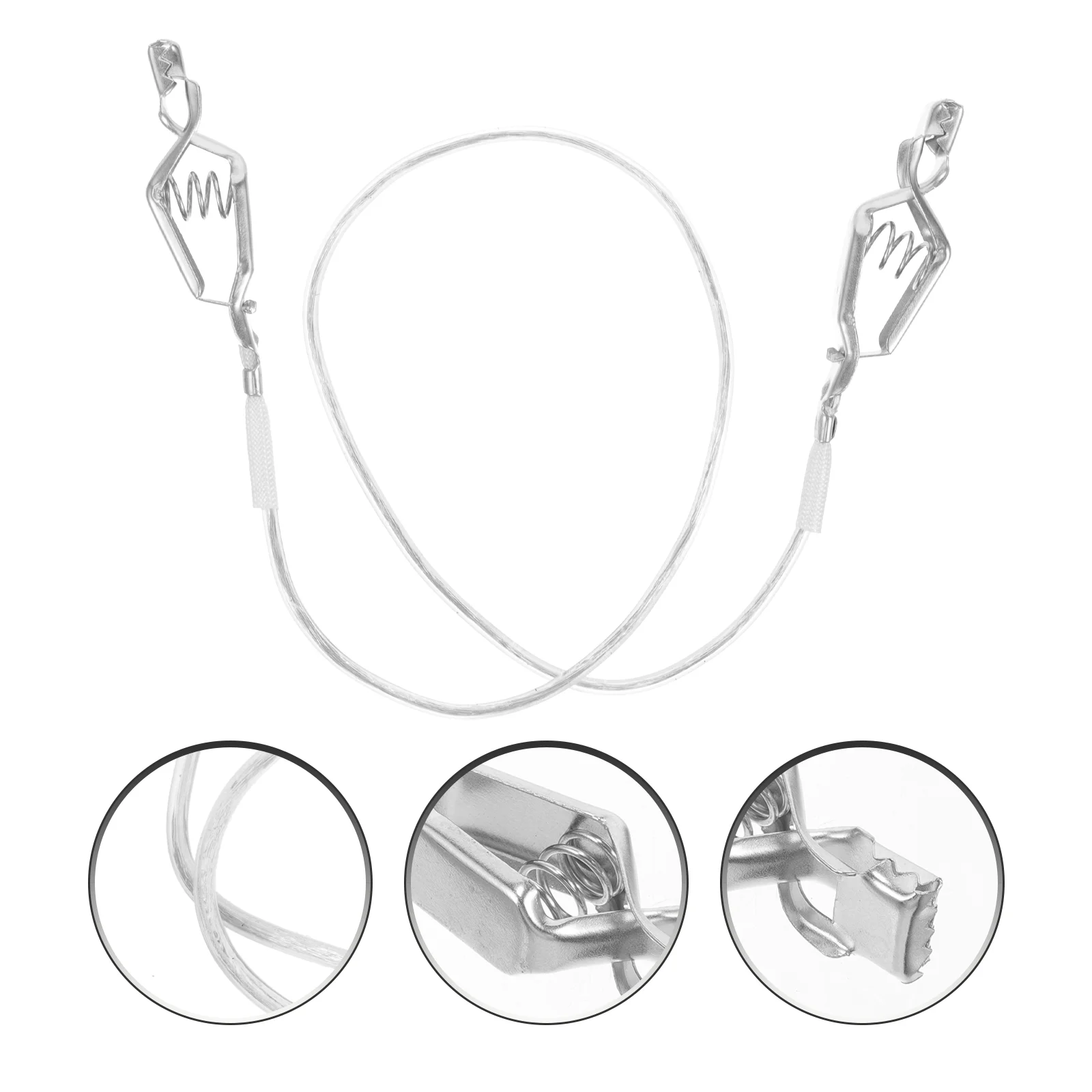 

Cable Clamp Foil Head Clip Line Fencing Cord Practical Wire Multifunction Convenient Clips Supply