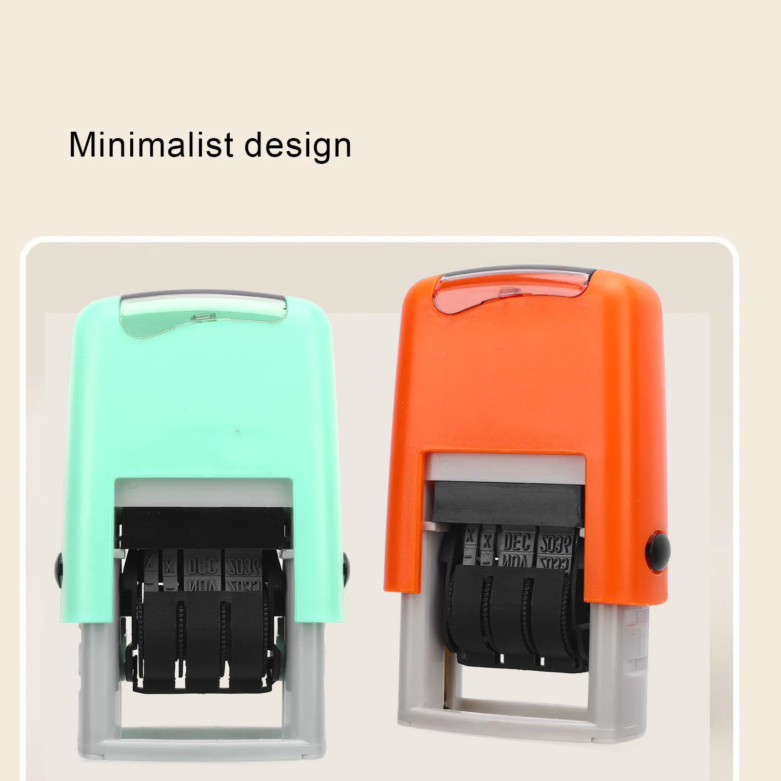 25x2.8mm English Date Stamp Clear Stamping Quick Drying Adjustable Date Stamp for Study Work Life Automatic English Date Stamp