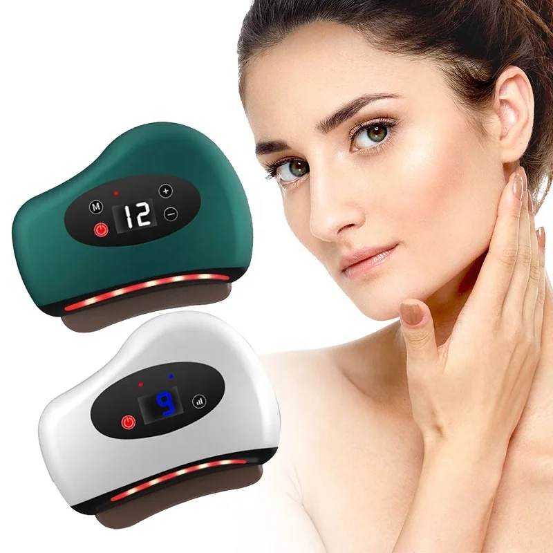 Electric Massager Scraper Guasha Scraping Usb Charge Massage Board Meridian Dredging Instrument For Whole Body face masager electric micro current scraping board v face lifting ems dredging meridian massage brush beauty instrument