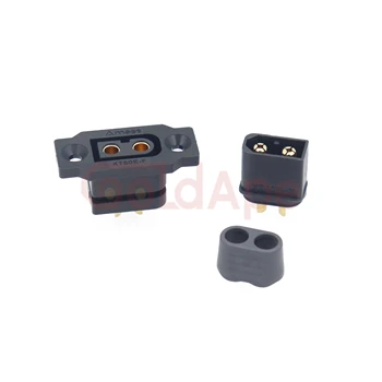 AMASS Quick Charge XT60E-F.B เครื่องบินรุ่นแบตเตอรี่ Gold-plated 30A High Current หญิงติดตั้ง XT60 Connector สีดํา 2