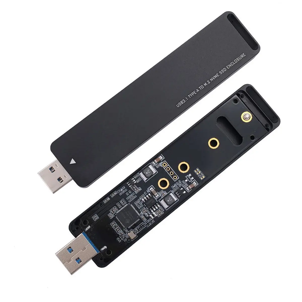 

CY USB 3.0 to NVME M-key M.2 NGFF SSD External PCBA Conveter Adapter with Flash Disk Case