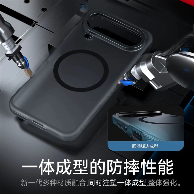 Magic 8 Pro Air Skin Feel Matte Transparent Magnetic Case with Camera Protective Bumper