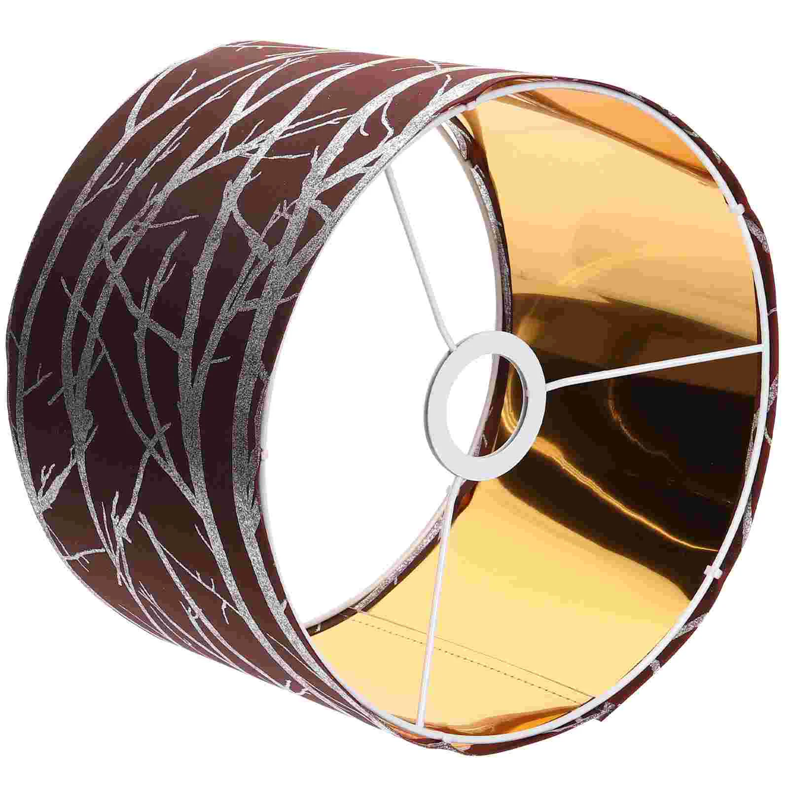 

Lamp Shades for Table Lamps Linen Drum Lampshade Retro Decor Ceiling Small Branches Metal