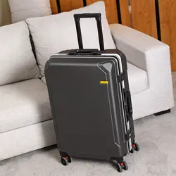 Travel suitcases Universal mute wheel 20 inches carry ons Luggage Aluminum frame PC fashion rolling password luggage case