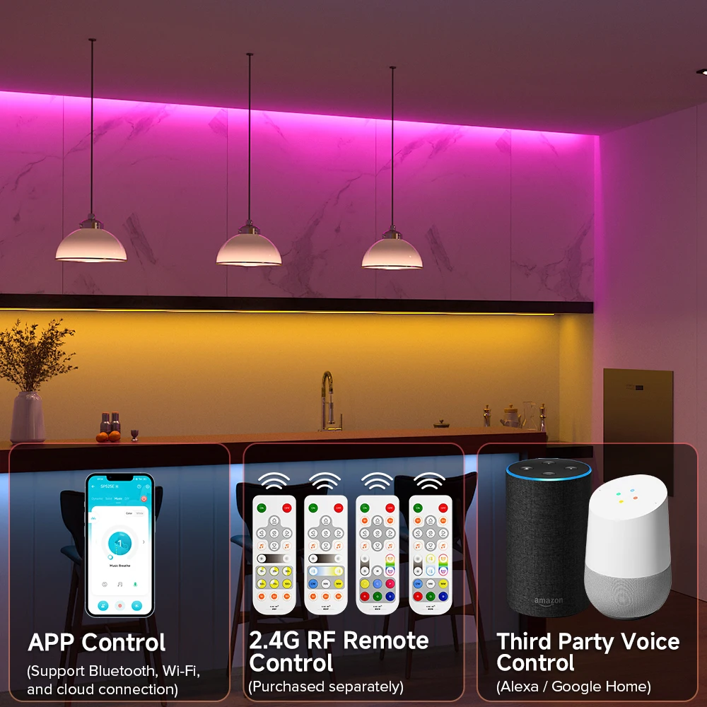 SP52XE Mini LED Controller for PWM SPI Pixels LED Strip Light BT - Main Image