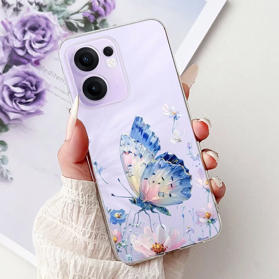 New Fashion Love Heart Butterfly Soft Clear Phone Case Cover