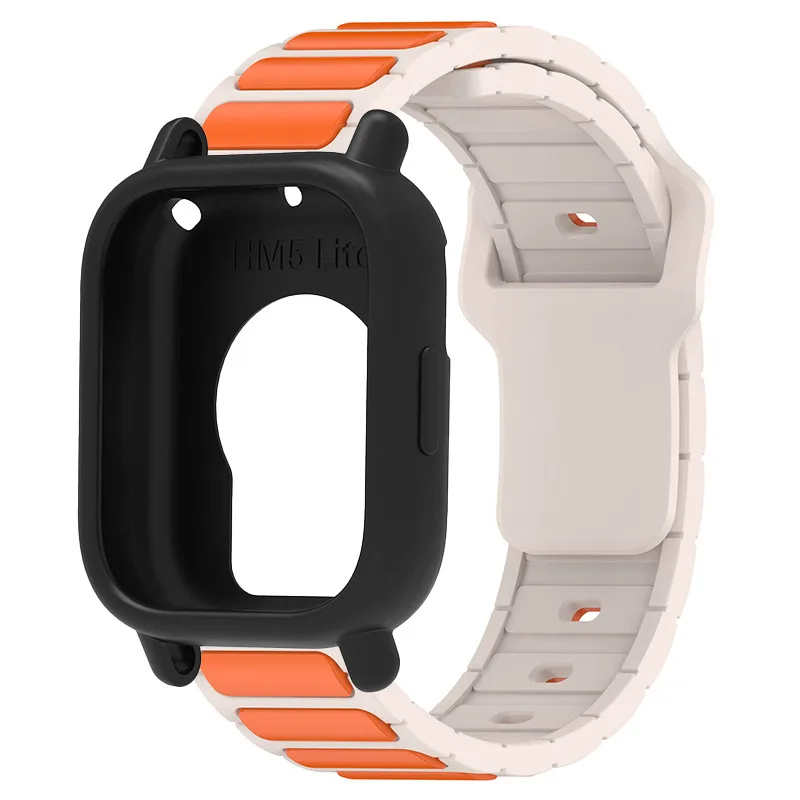 Silicone Protective Case and Strap for Smartwatch - Hollow Out Design