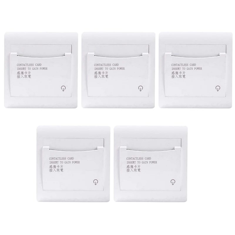 

NEW-20 With 3 Card Hotel House Guest Room Wall Reader Switch 40A Energy Saving Insert Key For Power