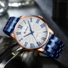 CURREN 2022 Simple Quartz Watches for Men Classic Business Wristwatches with Roman Numbers Stainless Steel Band 2