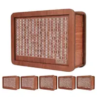 Wooden Money Bank Decorative Money Bank Box 10 000 Saving Challenge Money Saver with Money Target Decorative Money Jar Coin Cash 1