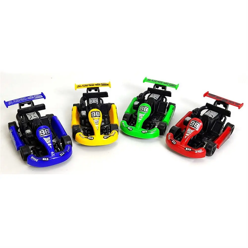 Kids Gift Four-wheel Pull Back Car Vehicle Toy Car Model Racing Model Kart Plastic Colorful Racing Car Toy For Boys