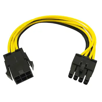 PCI 익스프레스 GPU 비디오 카드용 전원 어댑터, PCIe 6 핀-8 핀 어댑터, PCI-e 6 핀 수-8 핀 암 컨버터