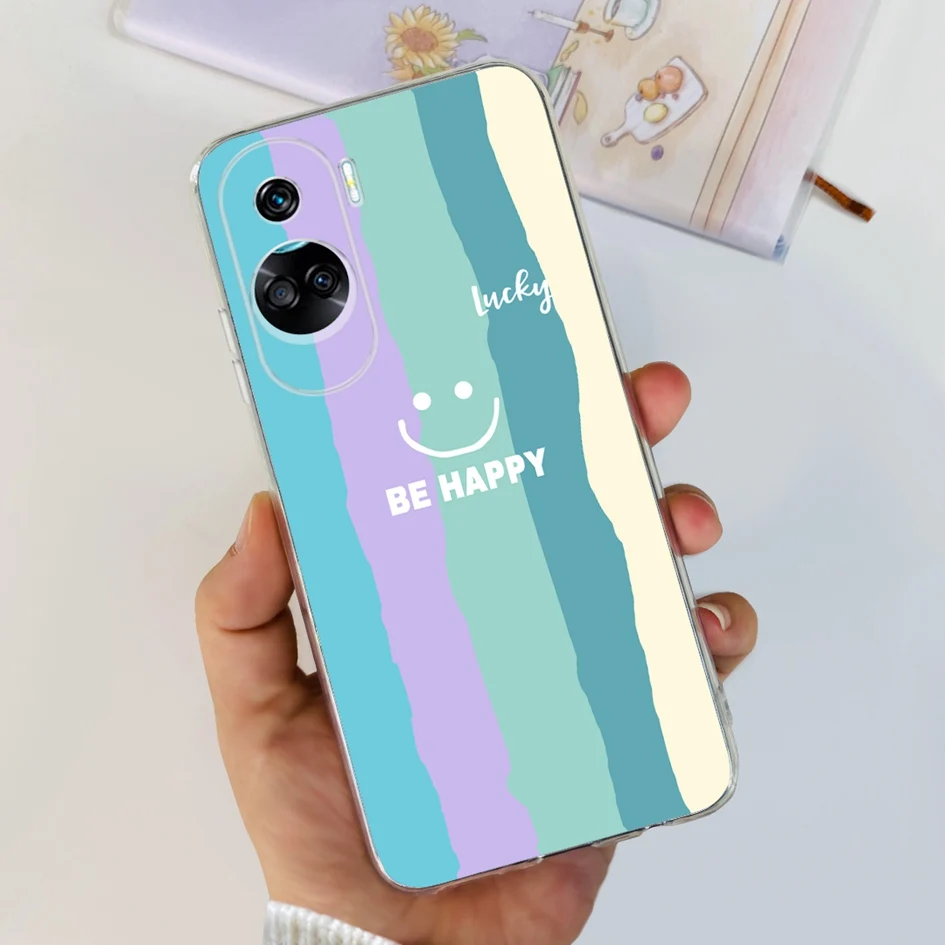 Stylish Pattern Soft Silicone Clear Back Cover