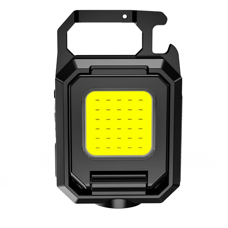 

COB LED Multifunctional Three-Head Keychain Light Portable Work Light For Fishing, Camping