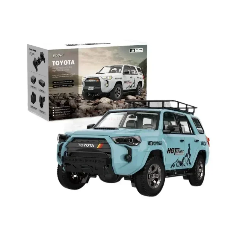 Hg 4runner 1:18 High Simulation Electric Model 2.4g Static Ornaments Lighting Smoke Sound Effect Four-wheel Drive Rc 5