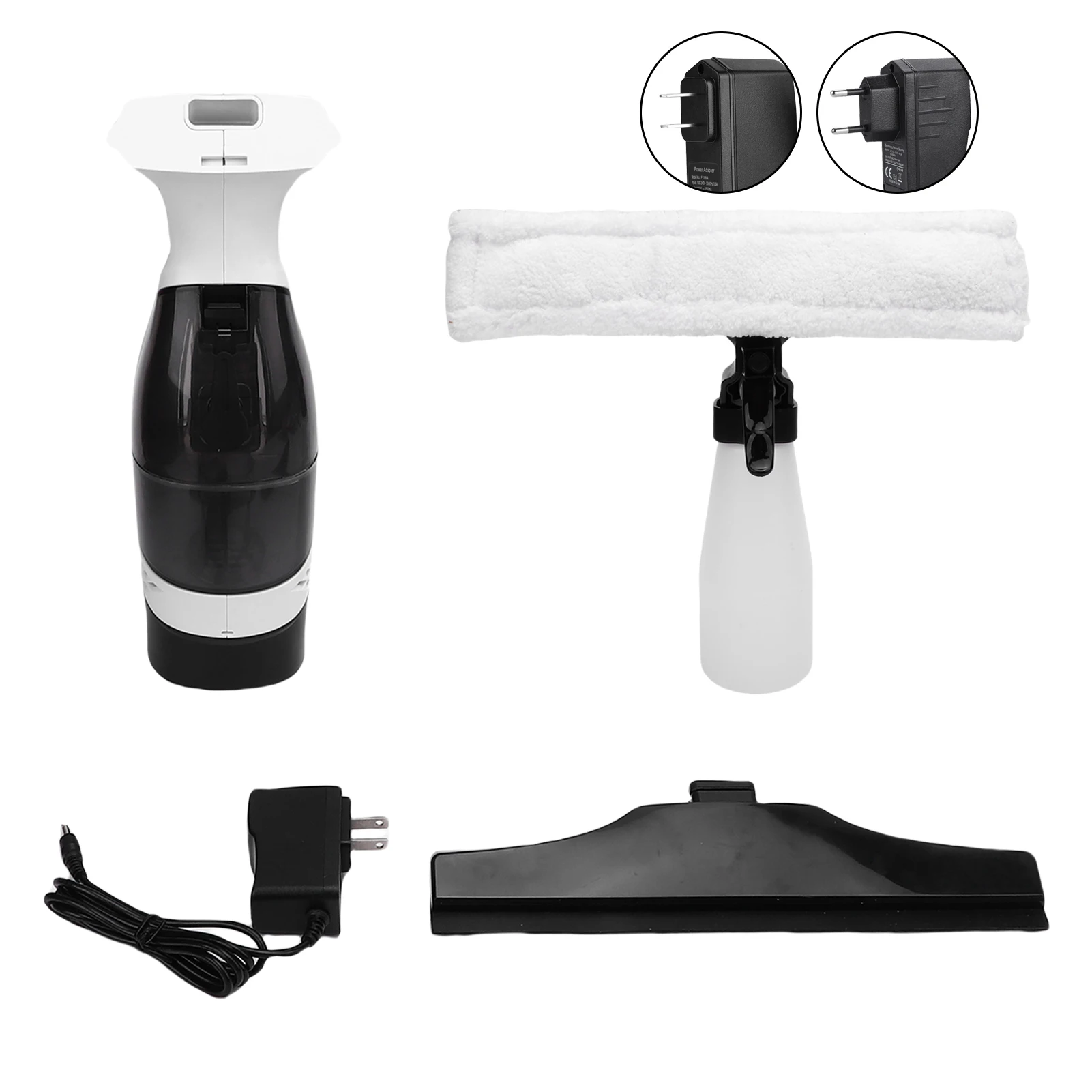 Household Supplies Window Vacuum Squeegee Cordless Rechargeable Portable Automatic Electric Wiping Tool Household Supplies White