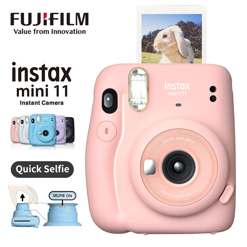 hypothese plakband Memoriseren New Fuji Genuine Instax Mini11 Instant Camera Fujifilm  Pink/blue/gray/white/purple With Instax Mini Film Photo Paper Hot Sale -  Film Cameras - AliExpress