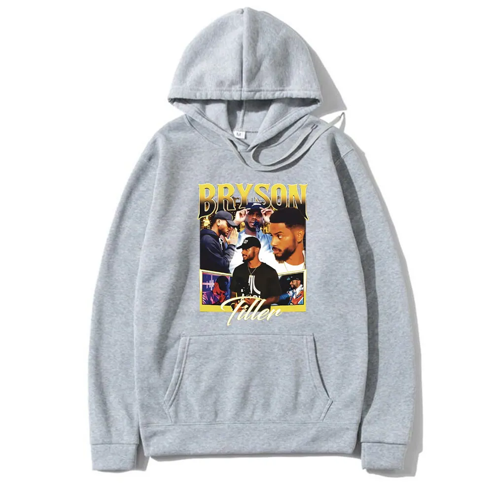 Rapper Bryson Tiller Hip Hop Oversized Hoodie Men's Vintage Pullover Hoodies Men Women Casual Sweatshirt Male Fleece Tracksuit