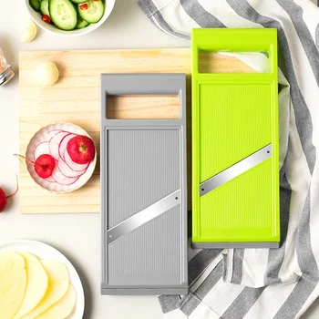 Taglierina per verdure da cucina multifunzionale portatile Affettatrice per ravanello Rasatura per patate Rasatura per insalata Affettatrice per cetrioli Utensile da cucina per la casa 1