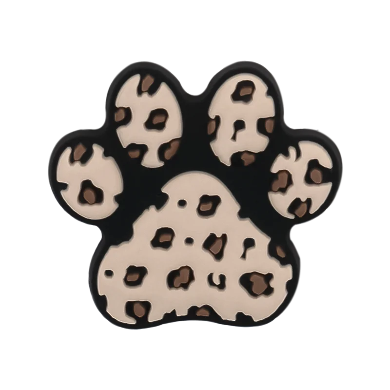 1/23PCS Leopard Print Shoe Charms Women Shoe Accessories