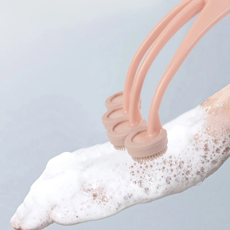 Long Handle Back Brush Body Scrubber Bath Shower Exfoliating Scrub Skin