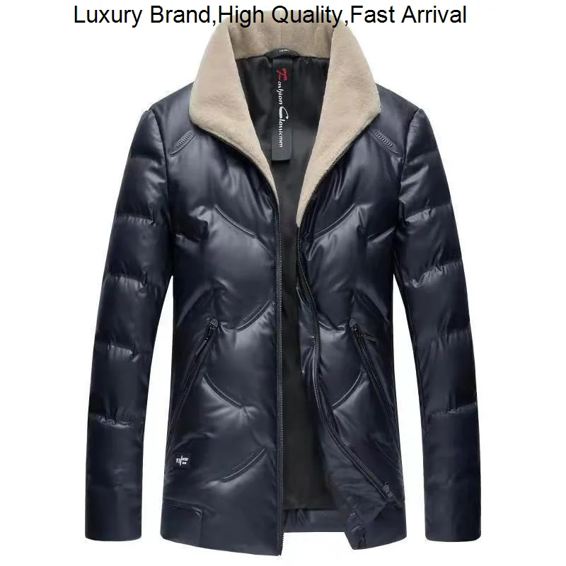 

Men's Winter Clothing Warm Hooded Thick Puffer Coat Male Casual High Quality Overcoat Thermal Parka White Duck Down Jacket Men