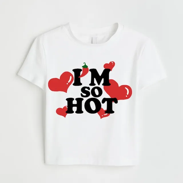 

Aesthetic Cute Baby Tee Vintage Women's Letter graphics Casual Punk Streetwear Grunge T-shirt Y2k Clothes Goth Emo Girl Crop Top