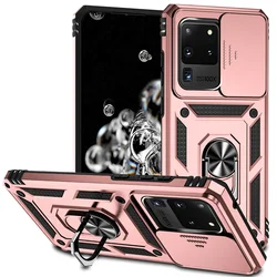 Silde Lens Armor Custodia per telefono antiurto magnetica con supporto per anello e protezione potenziata