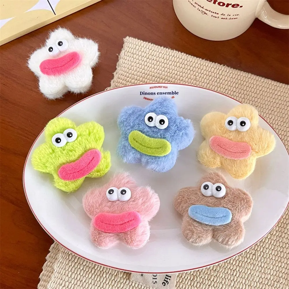 

Star Shape Plush Doll Hair Clip Side Clips Korean Style Ugly Doll Duckbill Clip Hair Barrettes Headwear Cartoon Hairpin