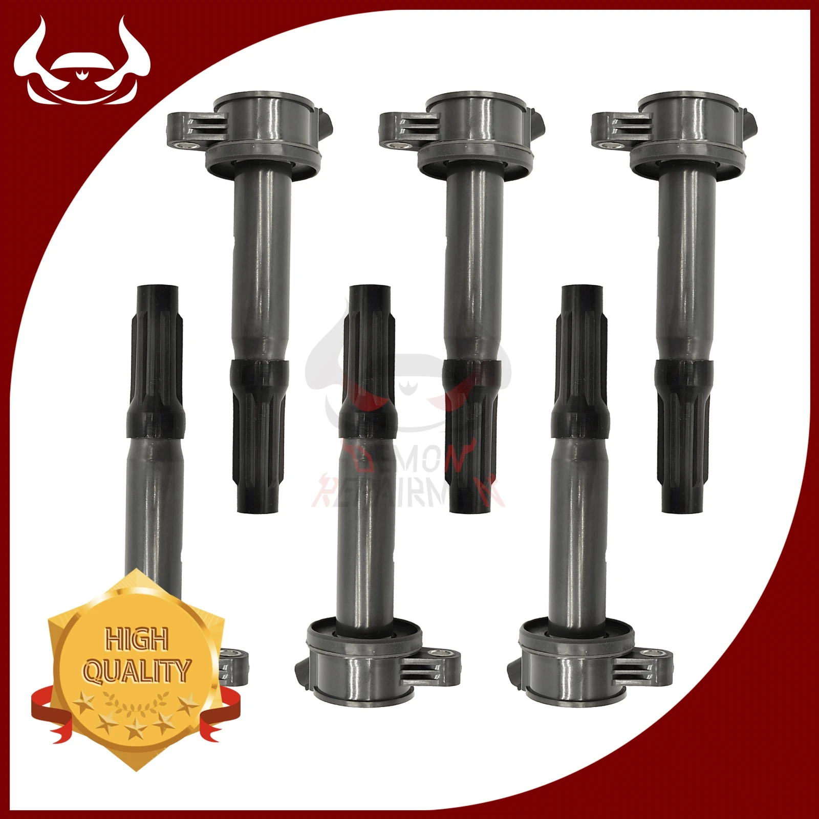 

1-6PCS IGNITION COIL FOR FORD ESCAPE MAVERICK FUSION MAZDA TRIBUTE LINCOLN MKZ MERCURY 2.5L 3.0L V6 (2001-) 6E5Z12029BA DG514