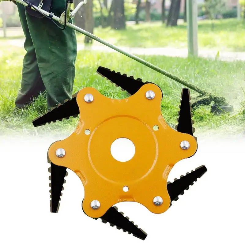 

Universal Disc Trimmer Six-leaf With 6 Teeth Steel Head Easy Cutting For Rotary Brush Cutter Garden Repair Grassing Tools