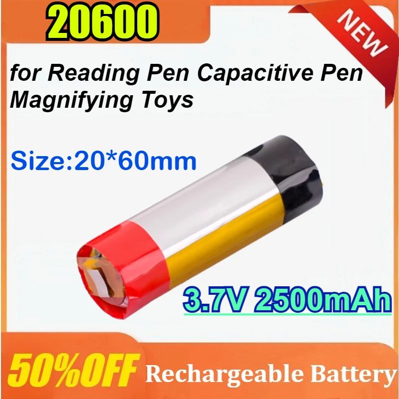 Batterie au Lithium 20600 3.7V 2500mAh, haute capacité pour stylo de ...
