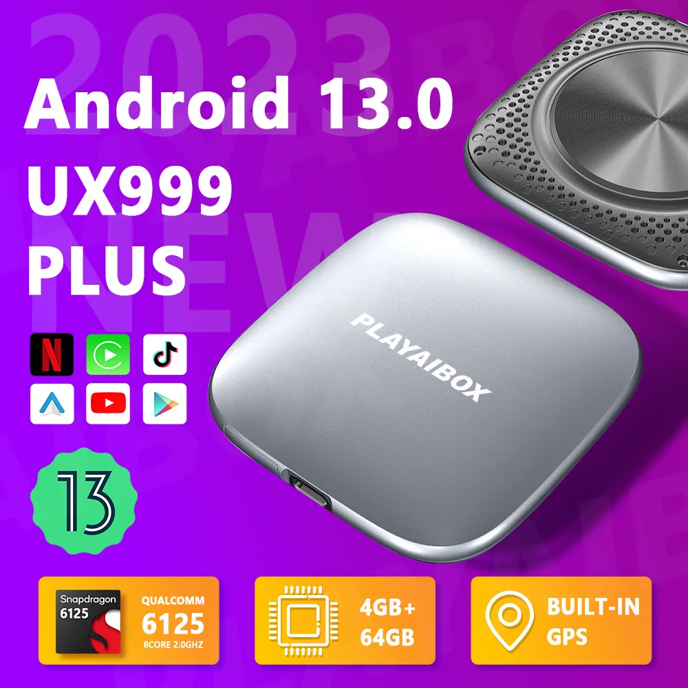 Android Tv Box Android Auto 13 System Netflix Iptv Spotify Wireless