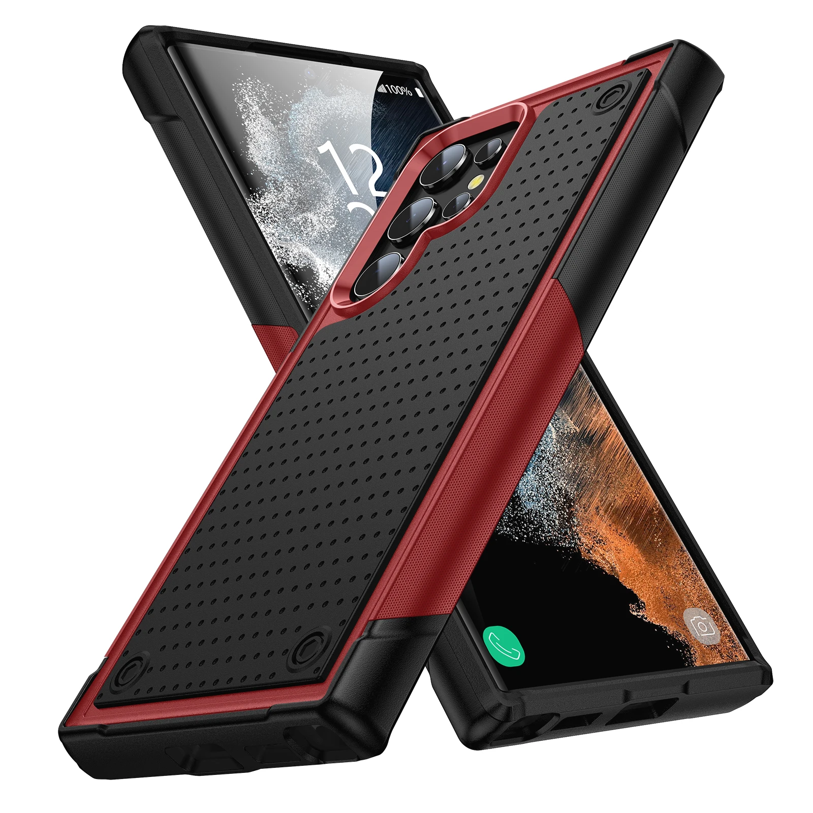 Shockproof Armor Hard Phone Case - Durable Protection Cover