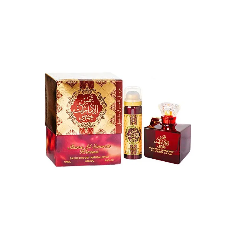 Perfume Ard Al Zaafaran Shams Emarat Khususi - set (edp + deo spray) 100 50 ml Alb Zafaran SHams Elb Hususi |