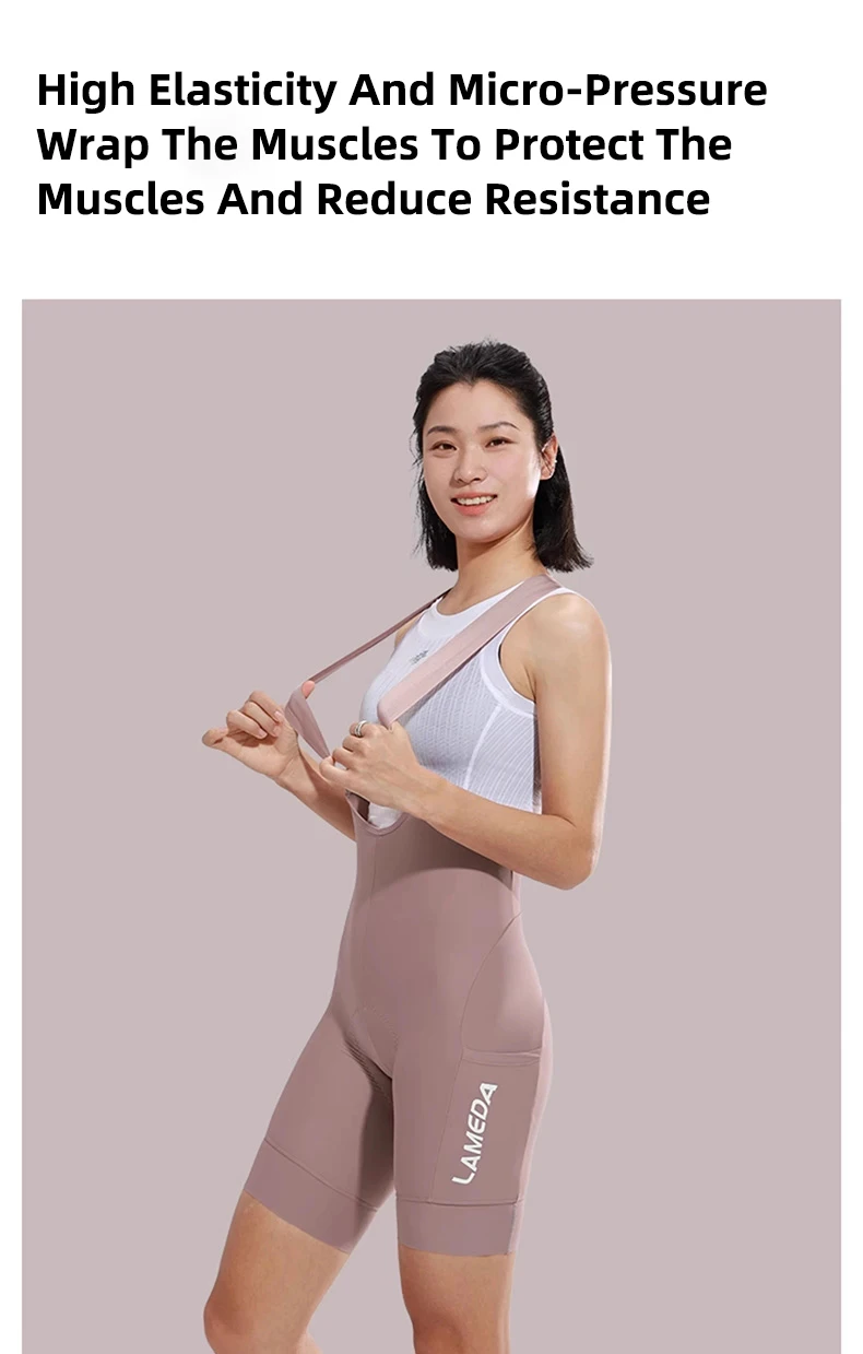 LAMEDA Radlerhose für Damen, Sommer, UPF50+, Sonnenschutz, atmungsaktiv, schnell trocknend, hohe Taille, mit Taschen, professionell, MTB, Straße, B – Detail 11