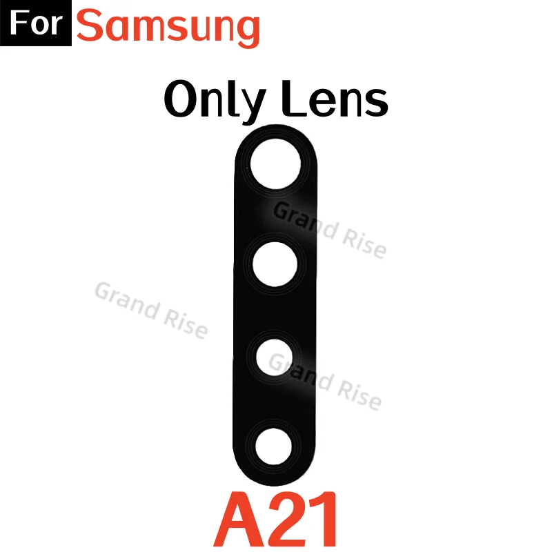 Rear Smartphone Camera Glass Lens Replacement with Frame and Adhesive Sticker