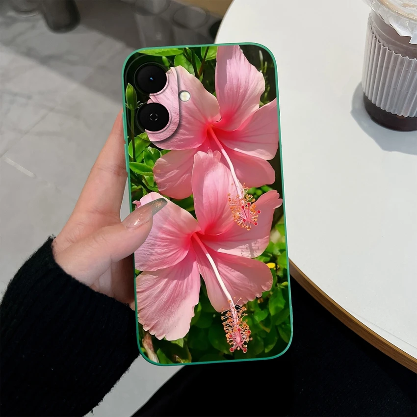 Pretty Flowers Pattern Full Coverage Soft Silicone Phone Case Cover