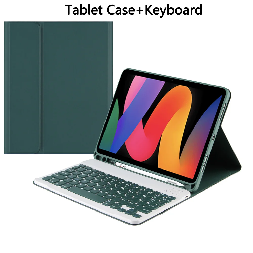 Versatile Keyboard Case with Detachable Bluetooth, Multi-Angle Stand, and Pen Holder