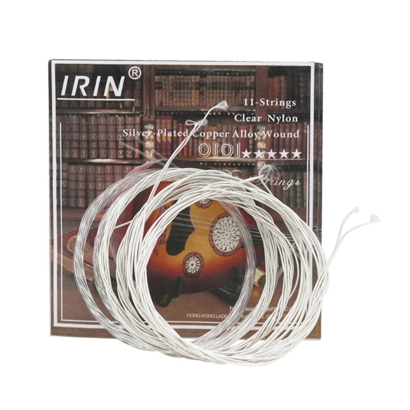 

11 Strings Arabic Oud StringsClear Nylon Silver Plated Alloy Wound String