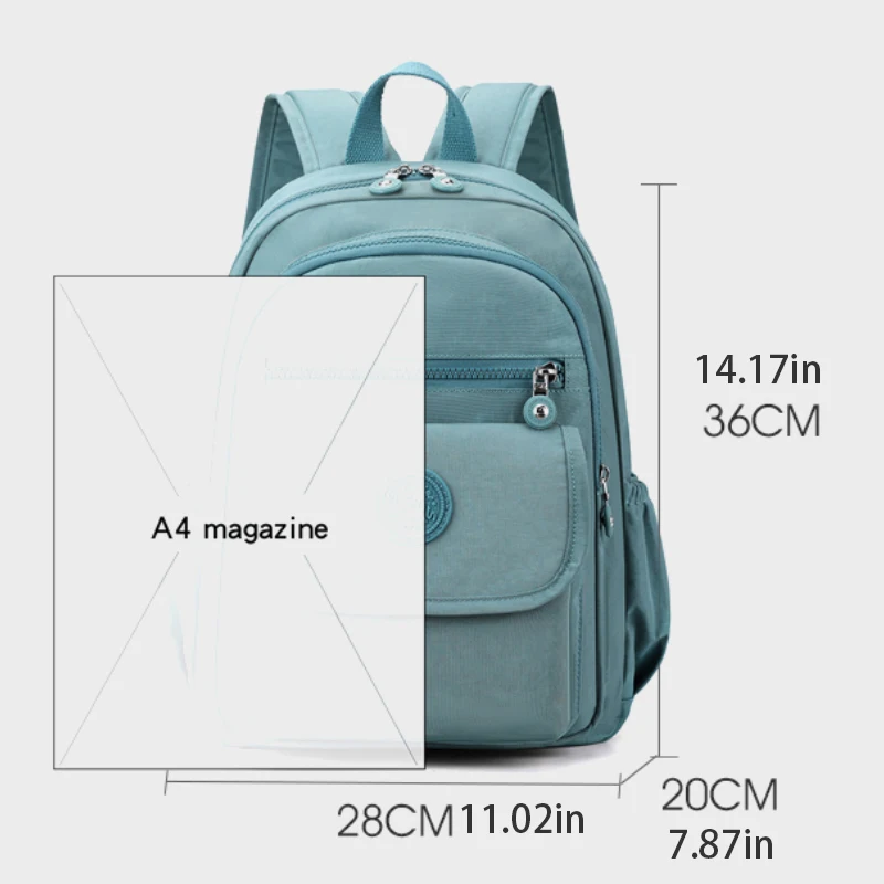 Ladies' lightweight, large capacity stylish black commuter travel backpack with adjustable shoulder straps, school and leisure b