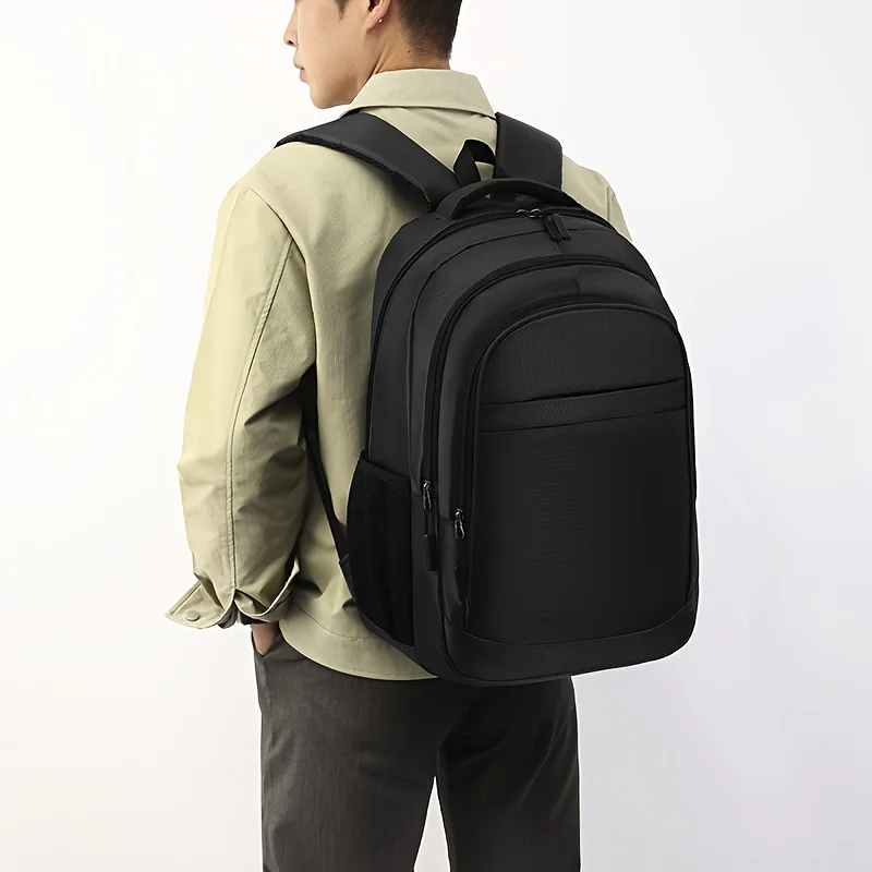 Stylish Men's Nylon Backpack Durable Large Capacity Bag for Business Travel Casual Daypack with Laptop Compartment