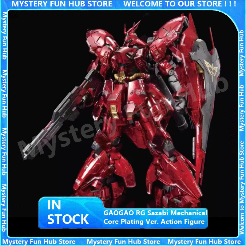 GAOGAO RG Sazabi Mechanical Core Plating Ver. Actionfigur-Modellbausatz U.C.0093 Farbe Transparent Geburtstagsgeschenke