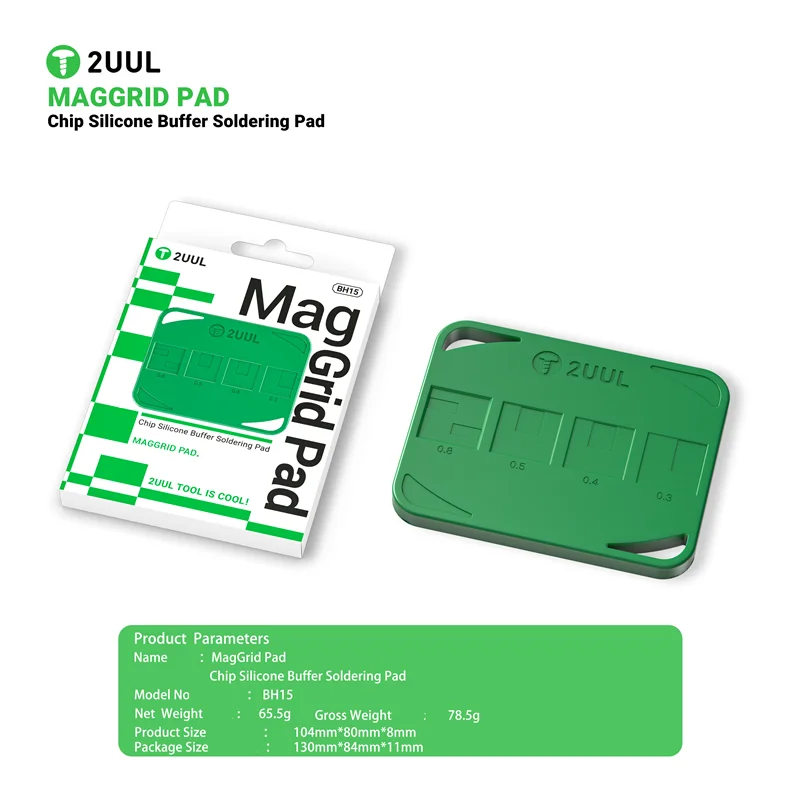 2UUL BH15 MagGrid Pad Chip Silicone Soldering Pad Mobile Phone Repair Heat-resistant Welding Mat