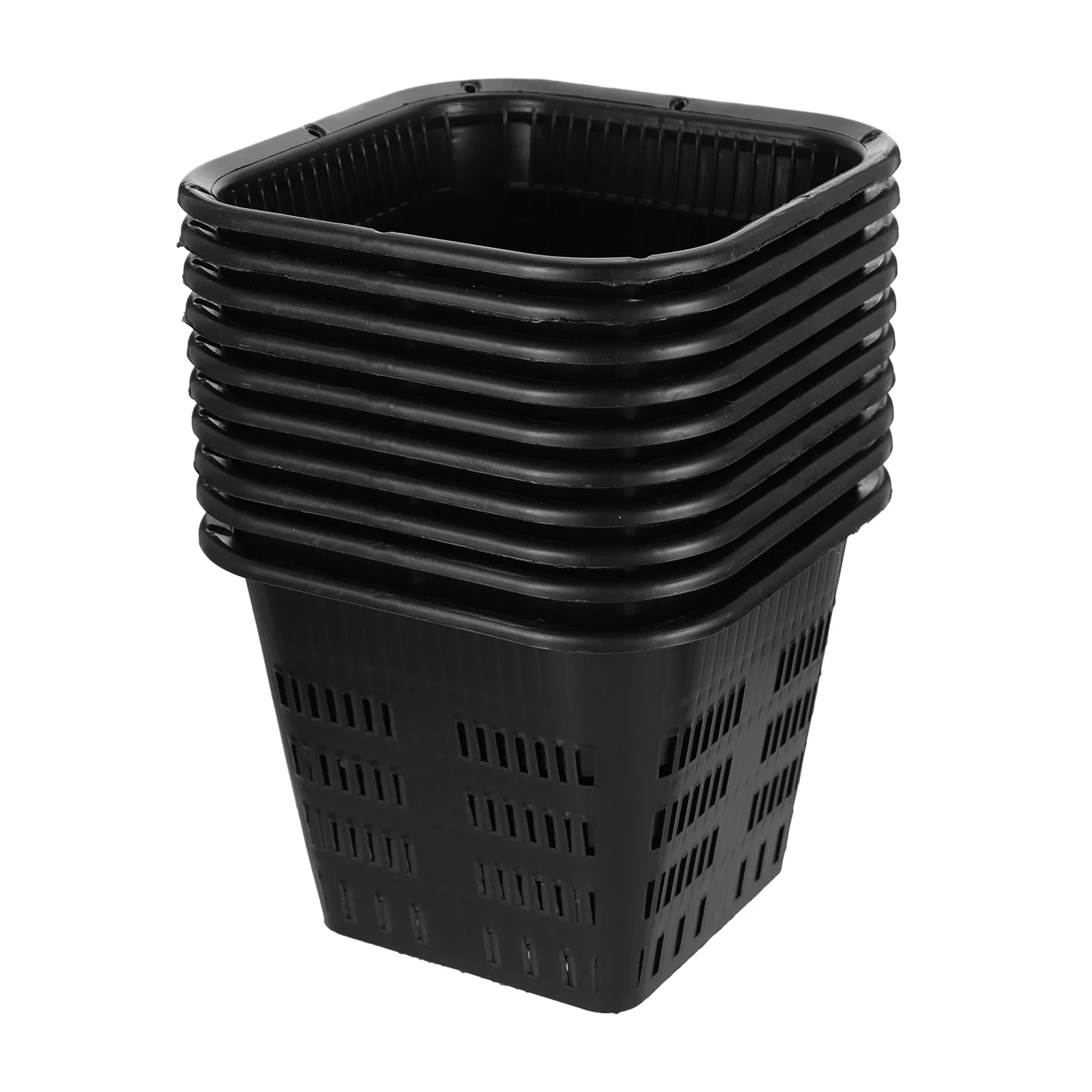 

12 Pcs Orchid Pot Hydroponic Basin Garden Plant Basket Baskets Mesh Plastic Planting Root Fixing Holder