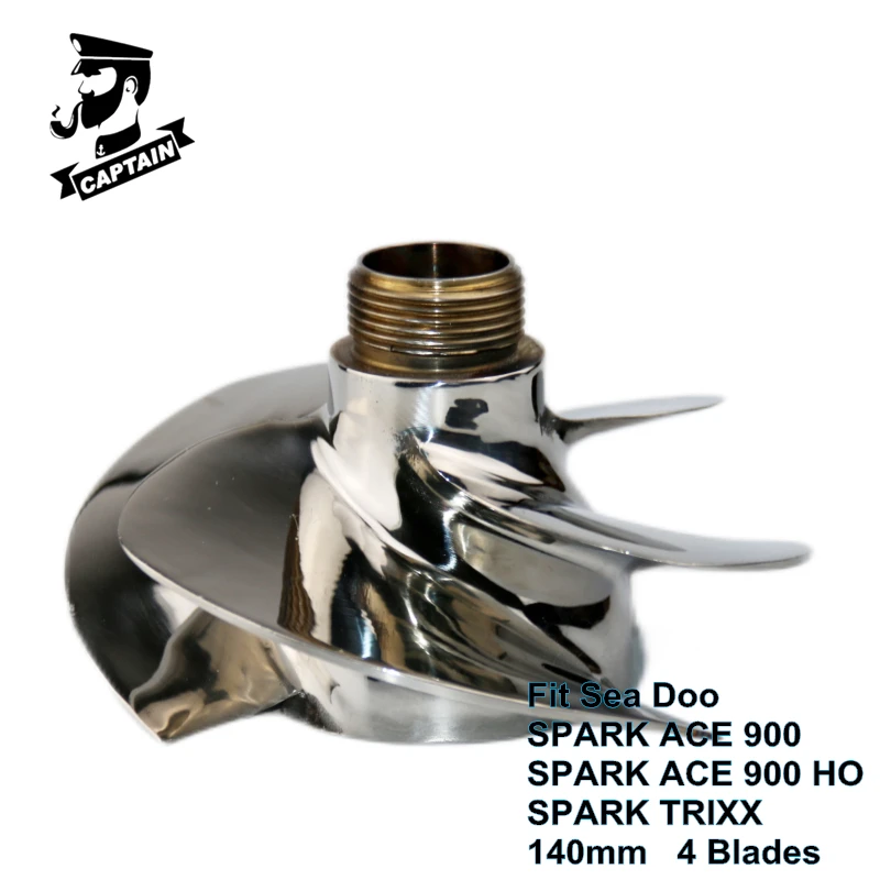 Captain Jet Ski Accessori Per Jet Ski Seadoo Spark Ace 900 Spark Ace 900 Ho Spark Trixx 267000948 2014-New 4 Blade Polished